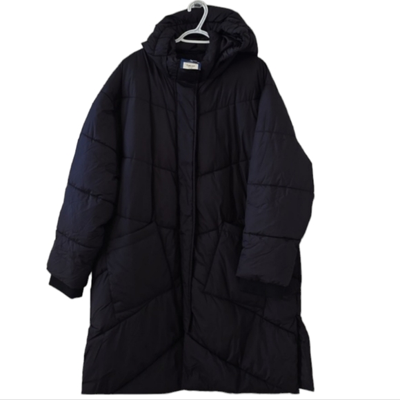 ARIZONA JEAN CO WOMEN'S BLACK JUNIORS PLUS SIZE LONG PUFFER WINTER COAT SIZE XXL - Picture 2 of 14